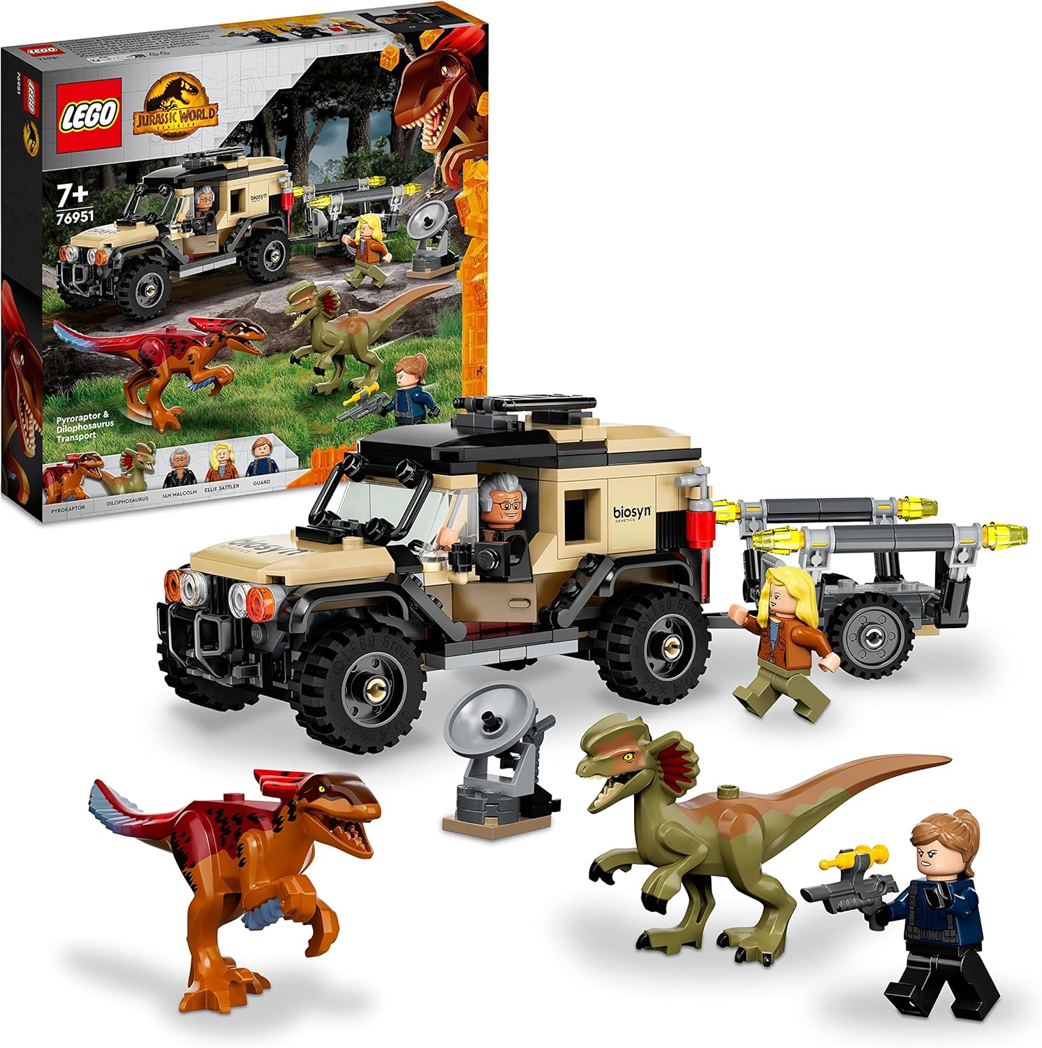 LEGO JURASSIC WORLD - Trasporto del Piroraptor e …
