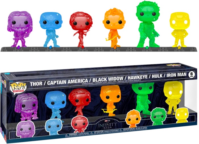 FUNKO POP ARTIST SERIES INFINITY SAGA 6 PACK …