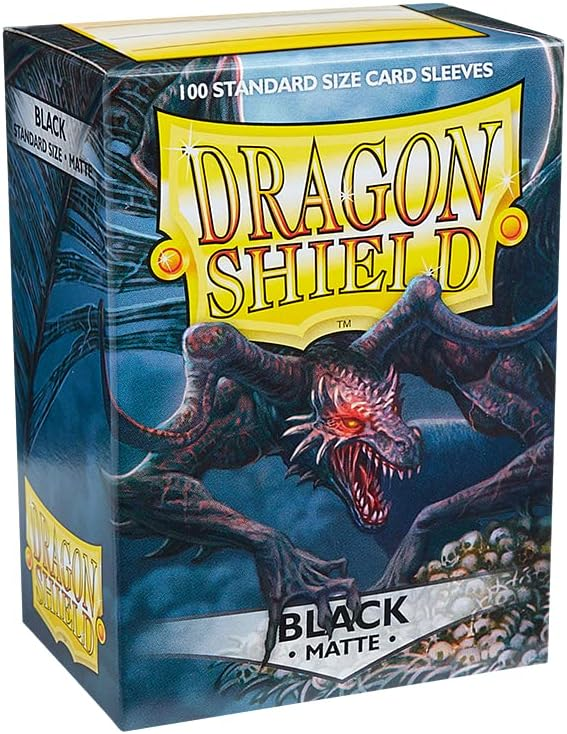 DRAGON SHIELD STANDARD SLEEVES - MATTE BLACK - …