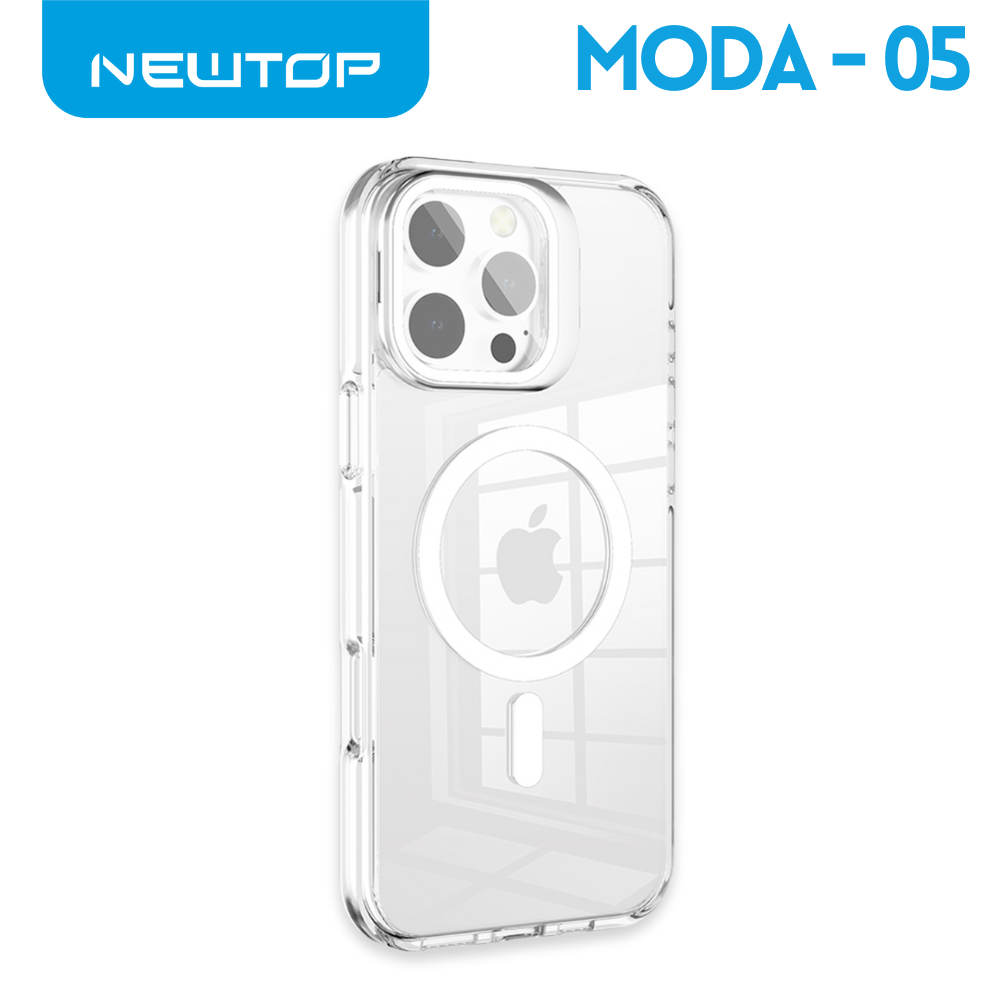 NEWTOP CV39-05 SUPER CLEAR CON SUPPORTO IPHONE 16 PRO