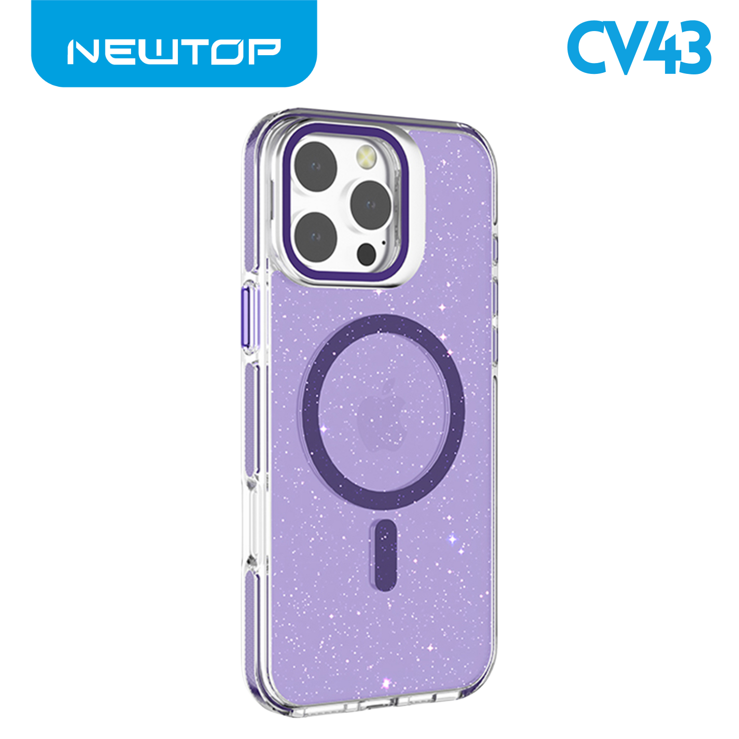 NEWTOP CV43-09 SUPPORTO CON GLITTER IPHONE 15