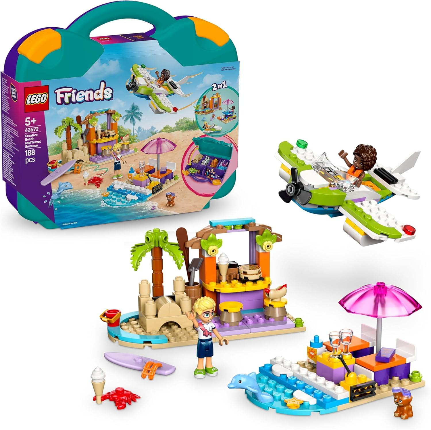 LEGO FRIENDS - Valigia creativa da spiaggia e …
