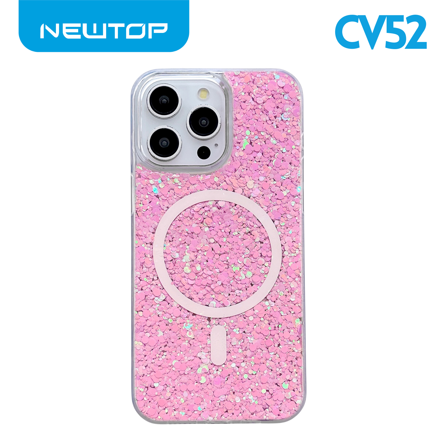 NEWTOP CV52 MAGIC GLITTER CASE PER APPLE IPHONE 16 PRO MAX