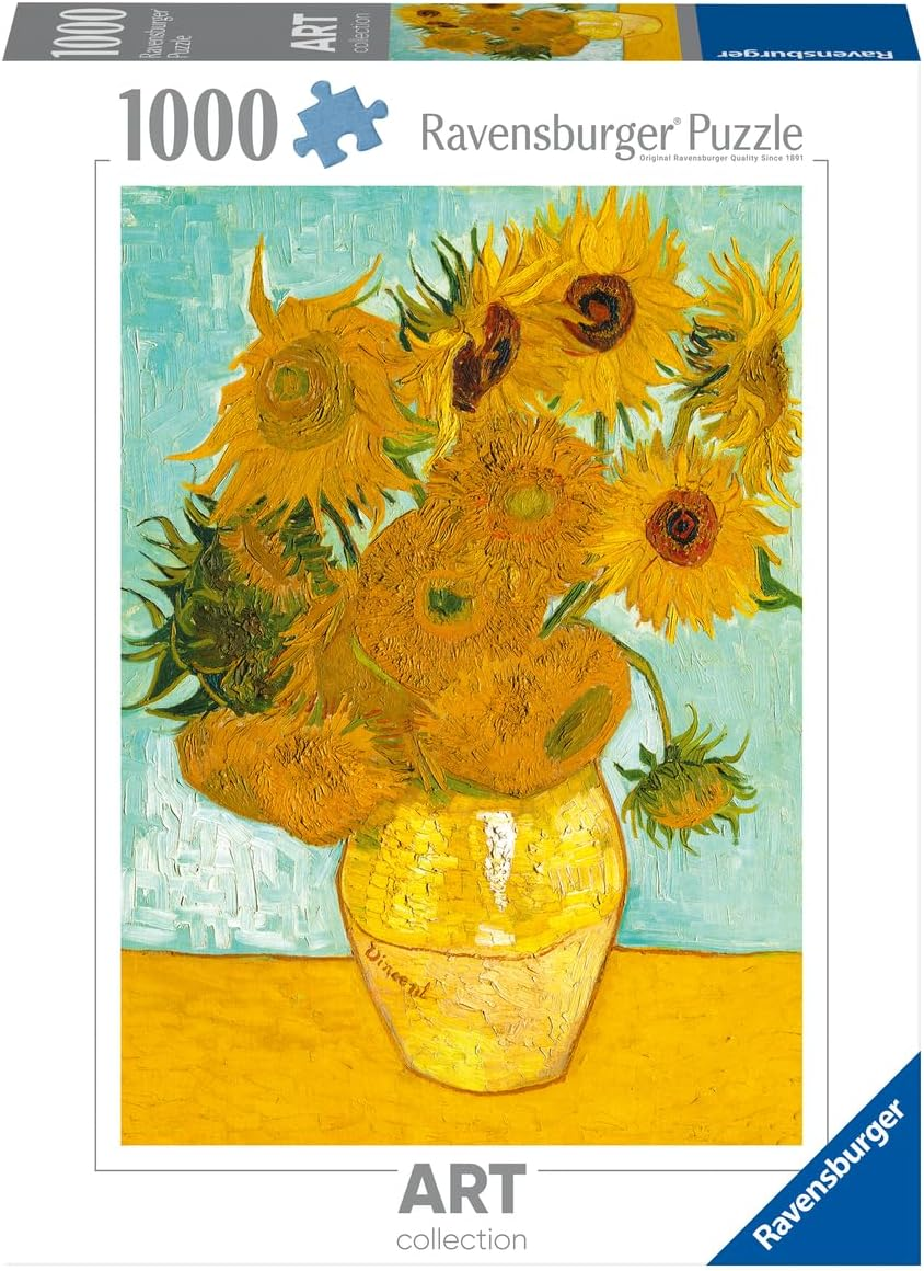 Ravensburger Puzzle 1000 PC Art Collection - Van Gogh: Vaso di girasoli 12000070
