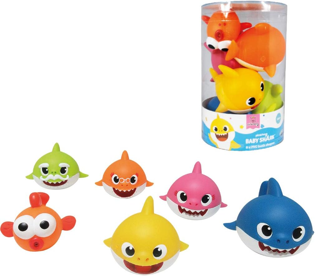 Baby Shark - Set Personaggi Squaletti in PVC …