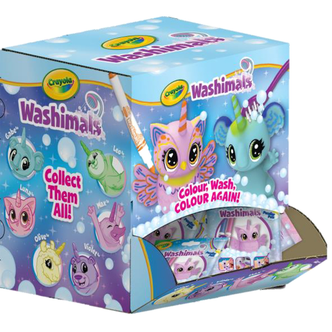 CRAYOLA WASHIMALS PECULIAR PASTEL PETS - ESPOSITORE DA …