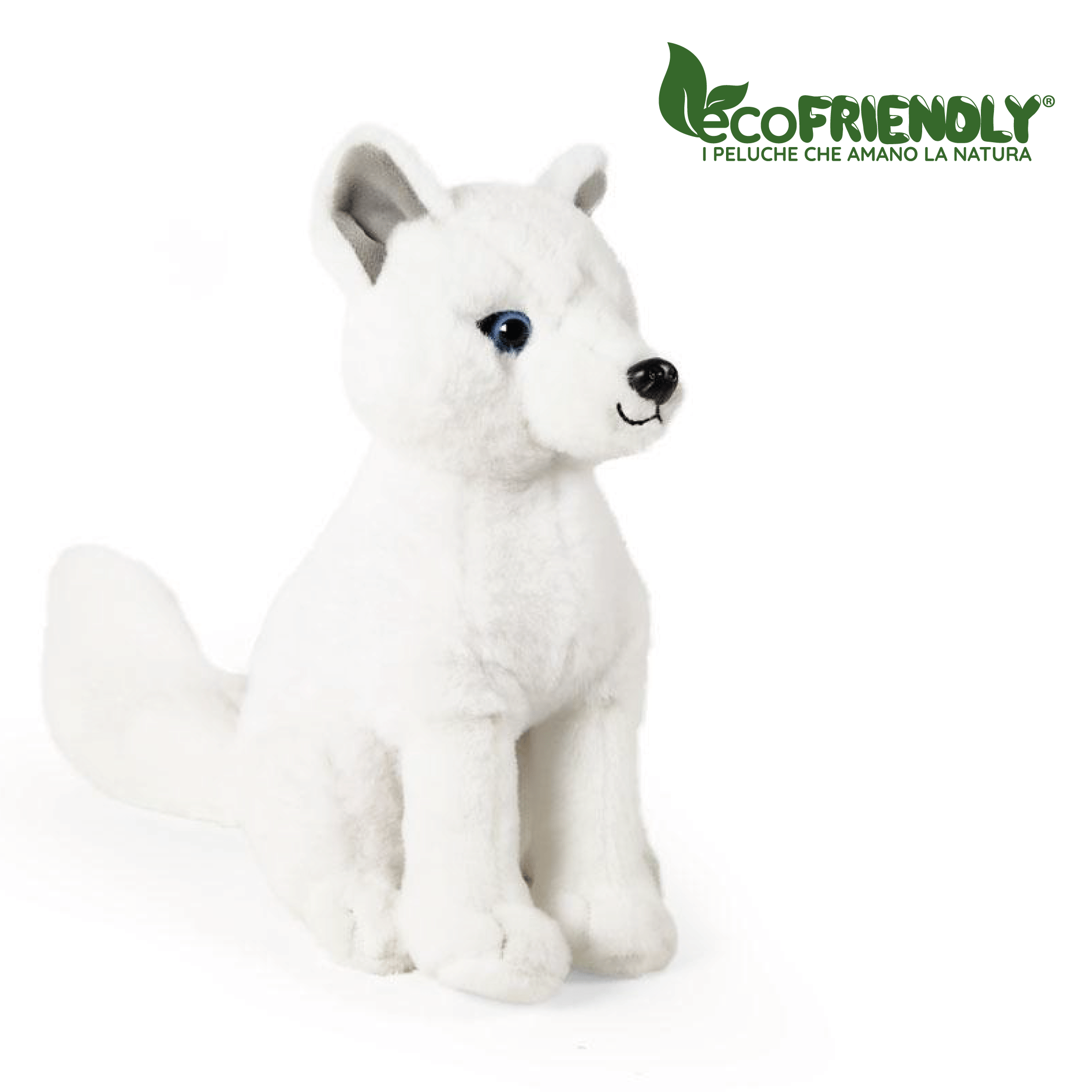 DE.CAR2 - ECO-FRIENDLY VOLPE BIANCA ARTICA SEDUTA H28CM …