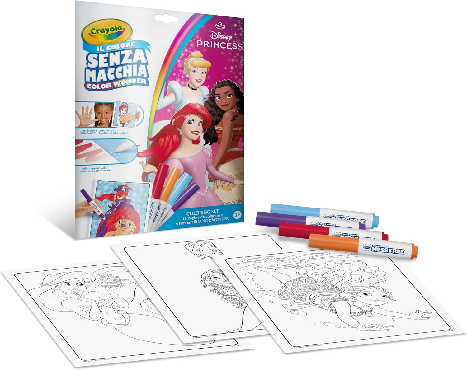 CRAYOLA - COLORING SET COLOR WONDER "DISNEY PRINCIPESSE" …