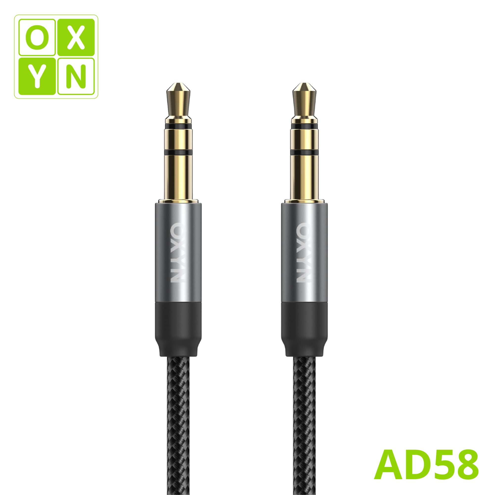 OXYN AD58 ADATTATORE JACK 3.5MM M A JACK 3.5MM M SOLO AUDIO