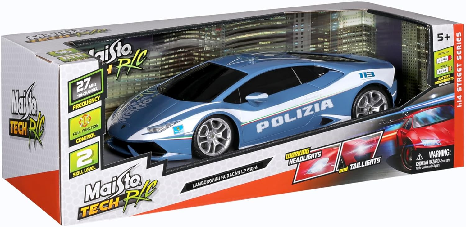 Bburago MAISTO TECH RC LAMBORGHINI HURACAN POLIZIA - …