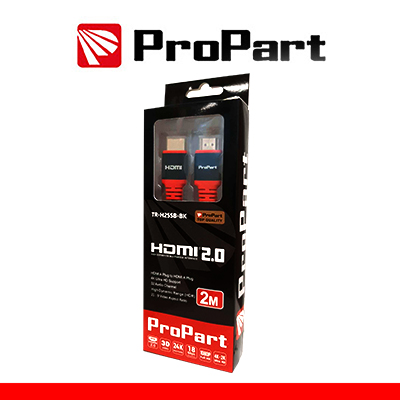 PROPART Cavo HDMI 2.0 HighSpeed 4K 3D con Ether.3m SP-SP Ner BLISTER