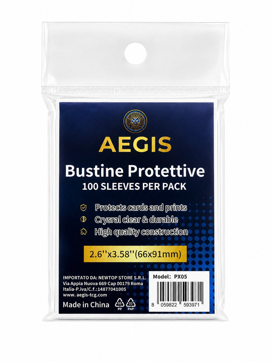 AEGIS BUSTINE PROTETTIVE 100 SOFT SLEEVES PX05