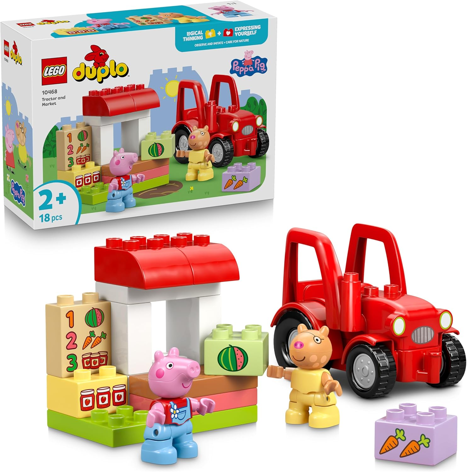 LEGO DUPLO - PEPPA PIG Trattore e mercato …