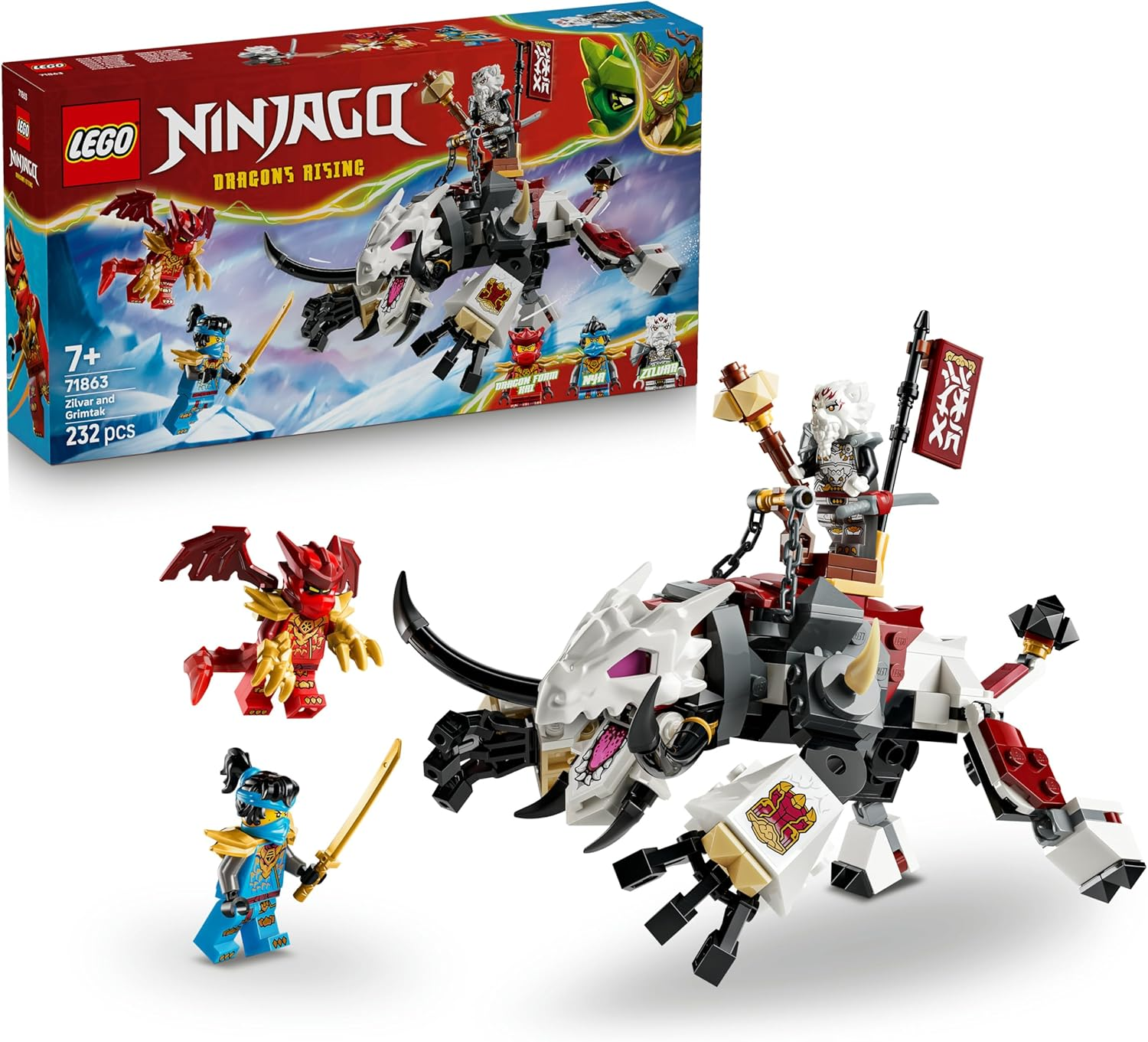 LEGO NINJAGO - Zilvar e Grimtak la Bestia …