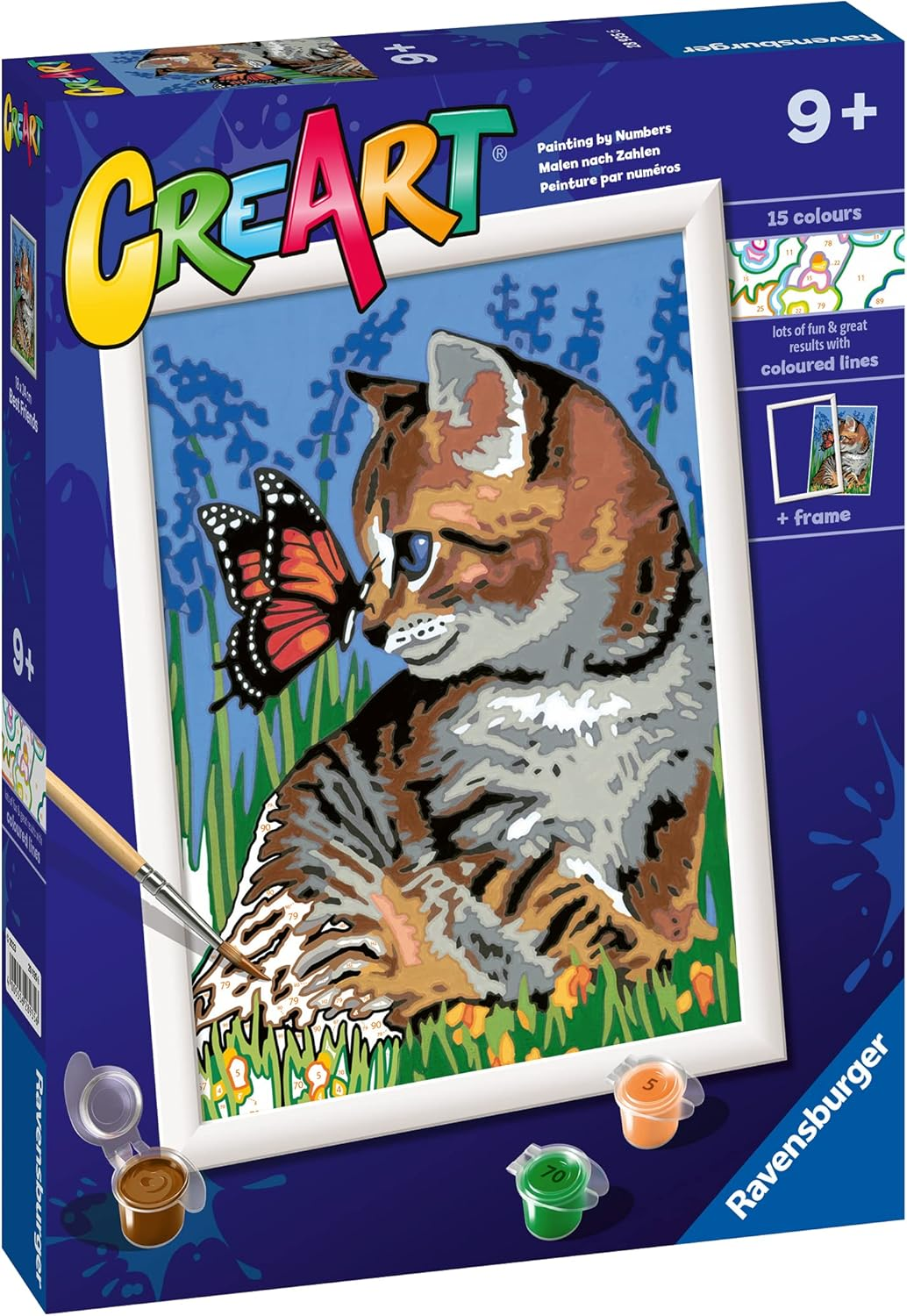 Ravensburger CreArt Serie D Classic - Gattino e farfalla 28935
