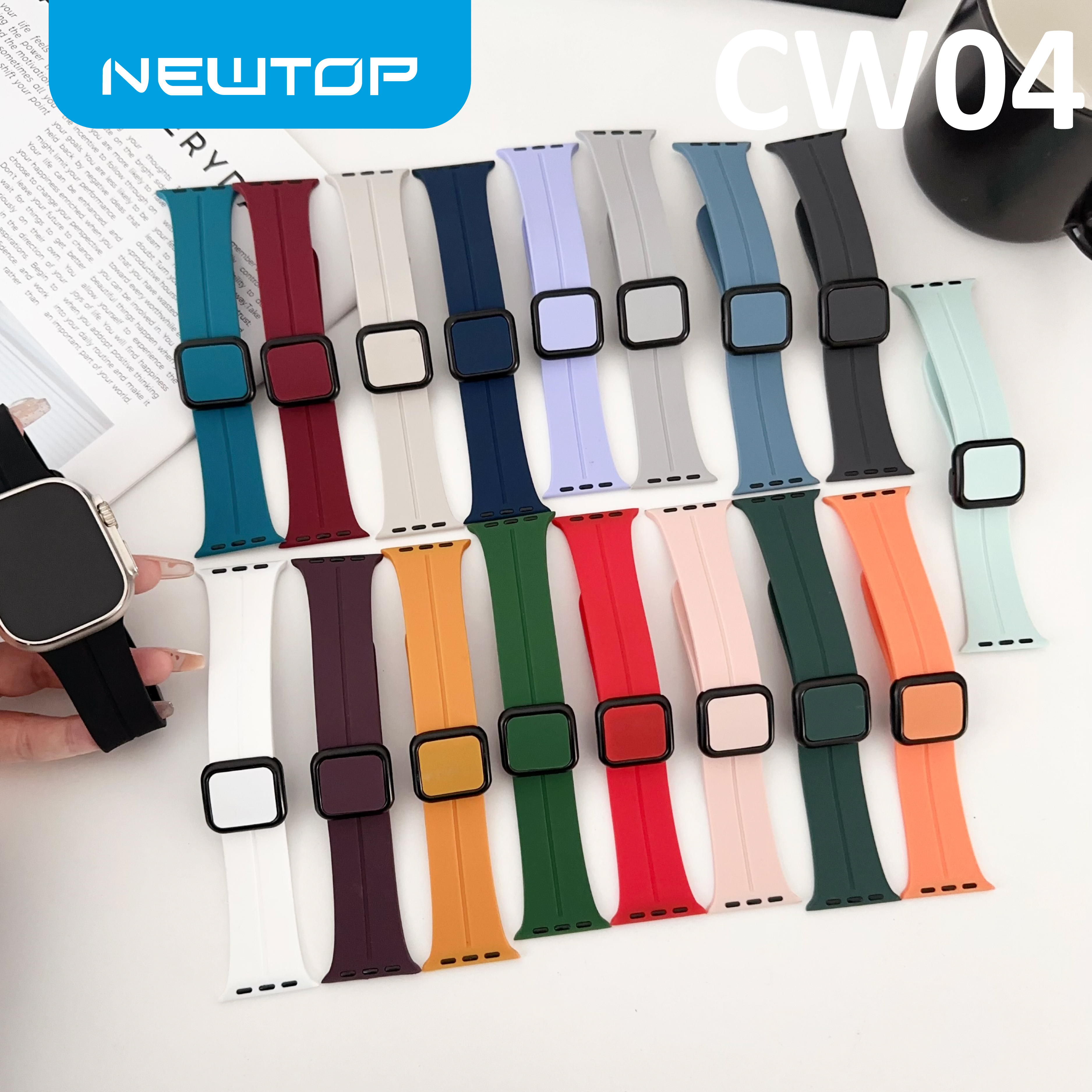 NEWTOP CW04 CINTURINO WATCH IN SILICONE 42 - 44 - 45 - 46 - 49MM