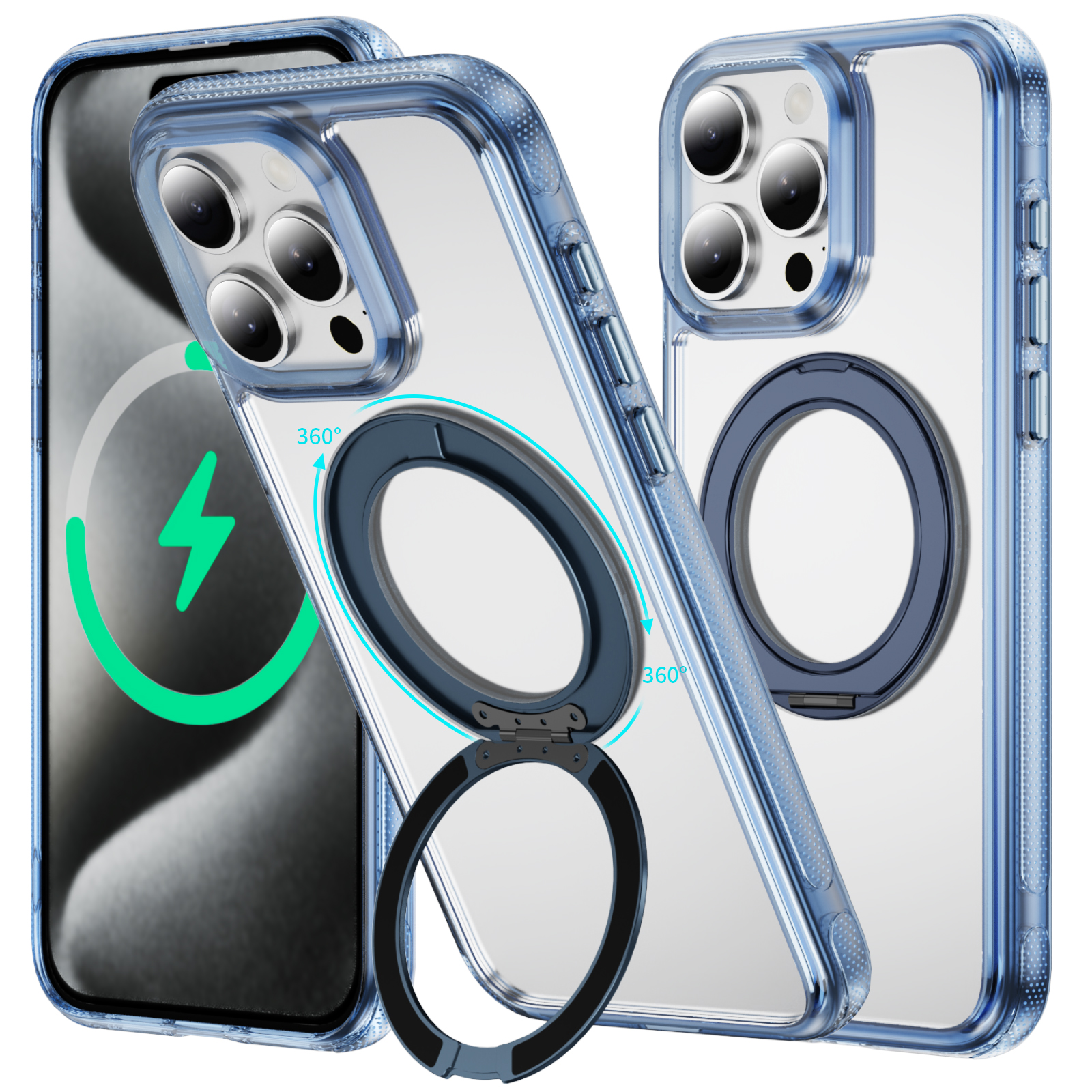 NEWTOP CV74 COVER ROTATING RING APPLE IPHONE 16 PRO