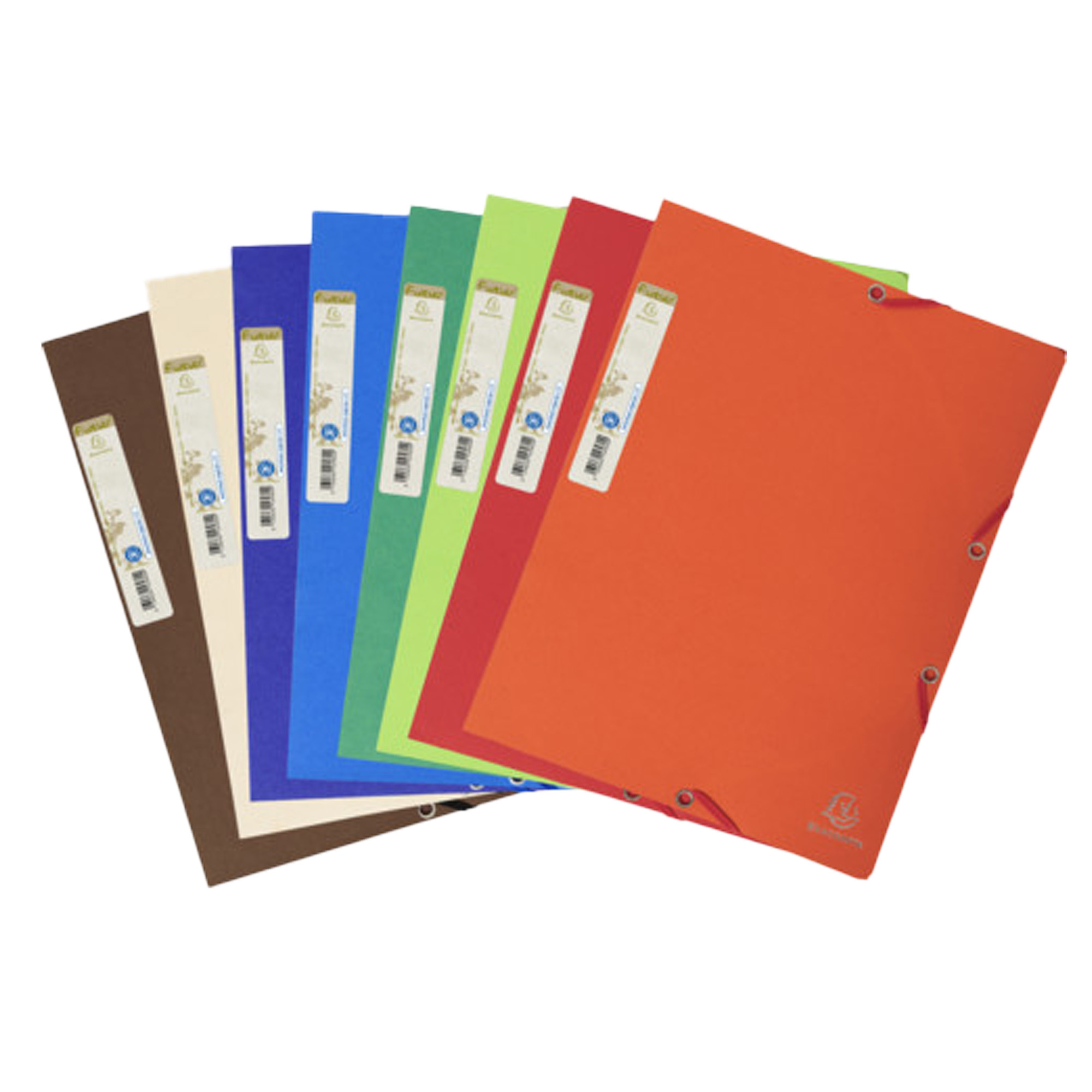Cartellina con elastico - cartone riciclato - 3 …