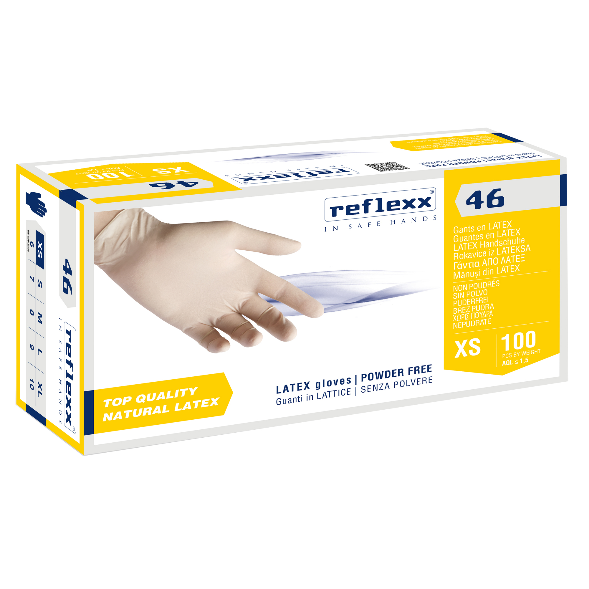 Guanti in lattice R46 - s/polvere - tg …