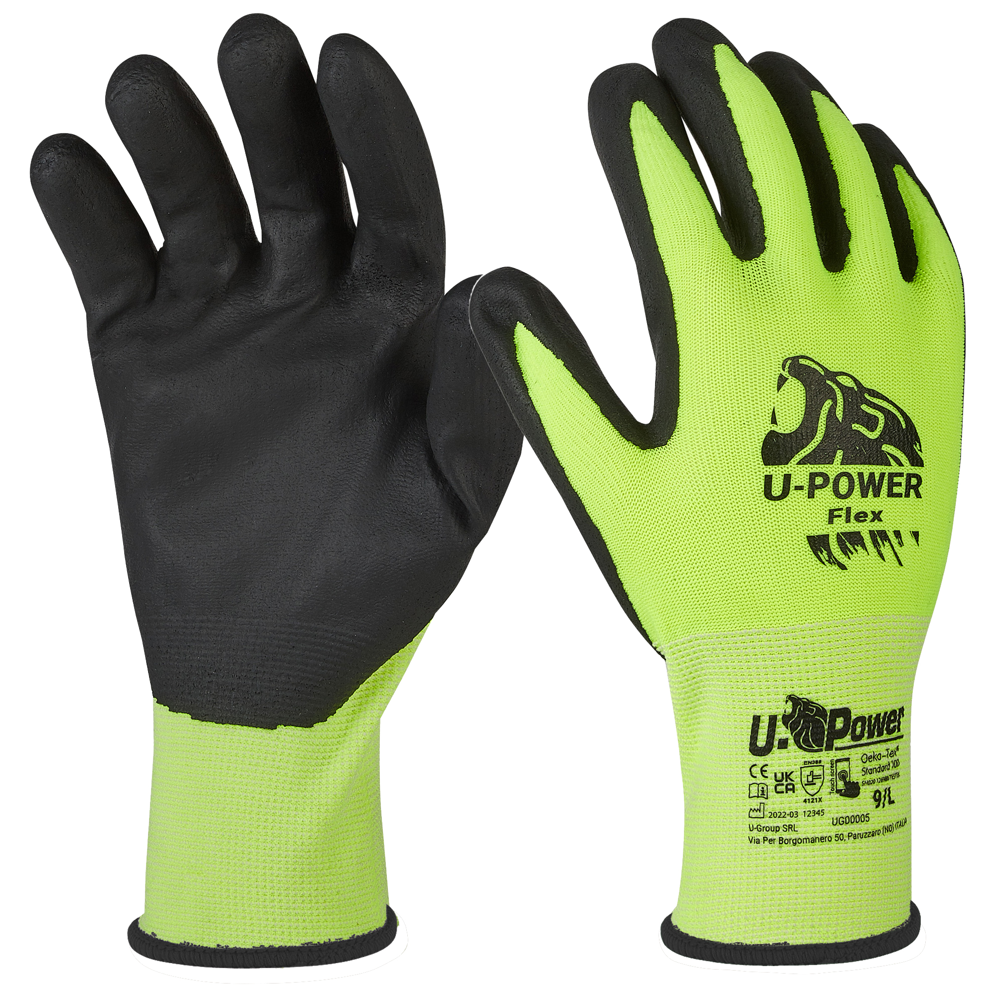 Guanti di protezione FLEX - con polsino nero …