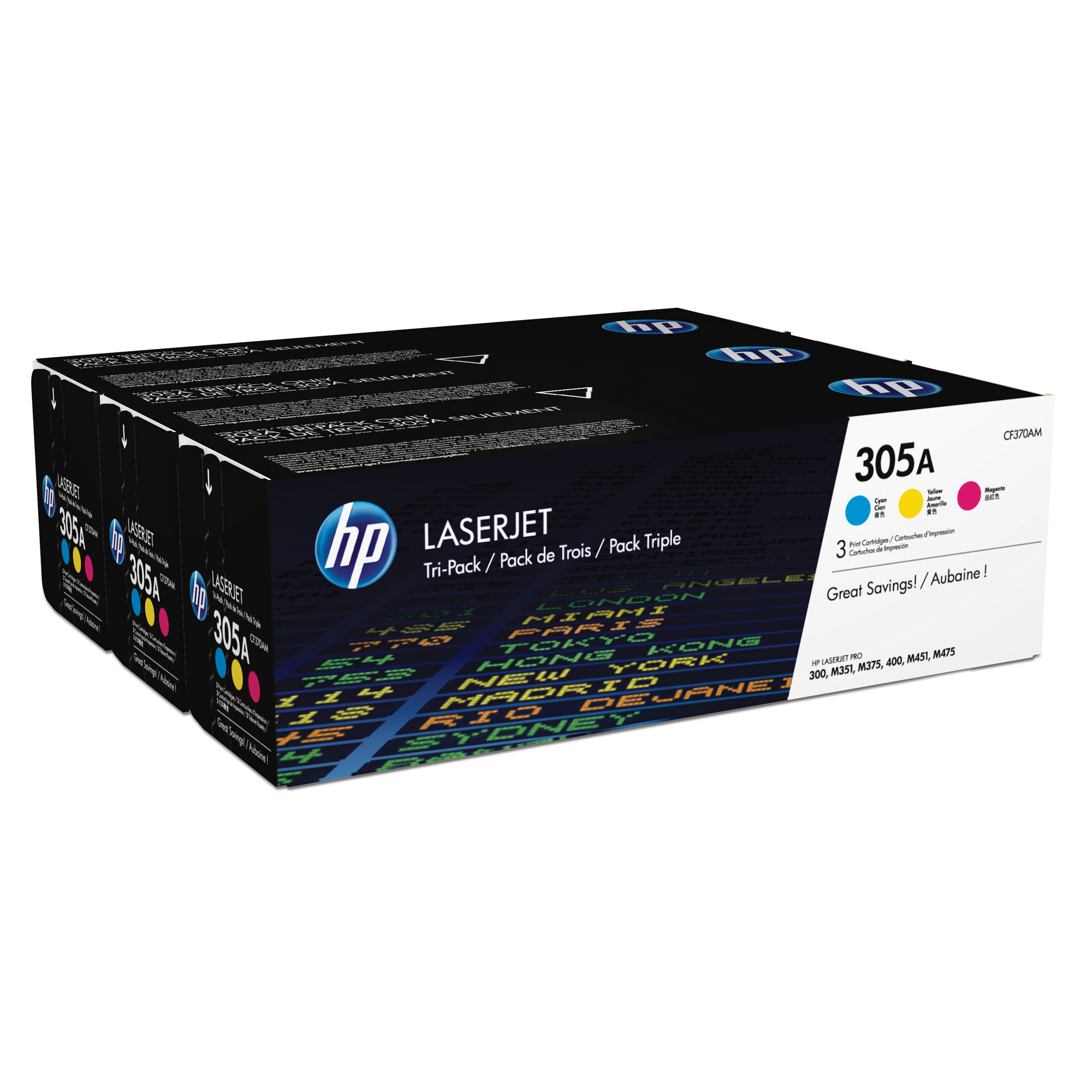 HP Confezione da 3 cartucce originali di toner …
