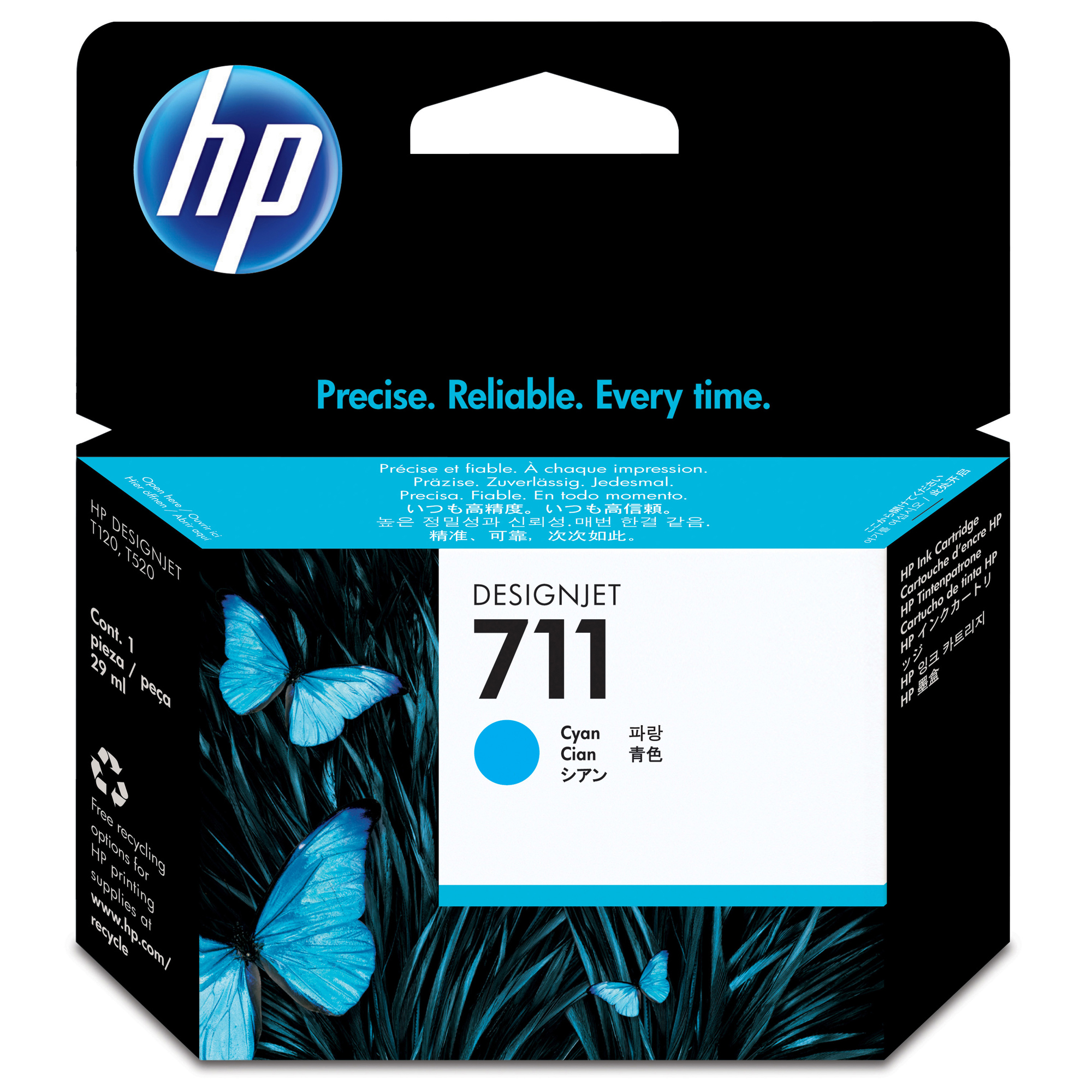 HP Cartuccia inchiostro ciano DesignJet 711, 29 ml