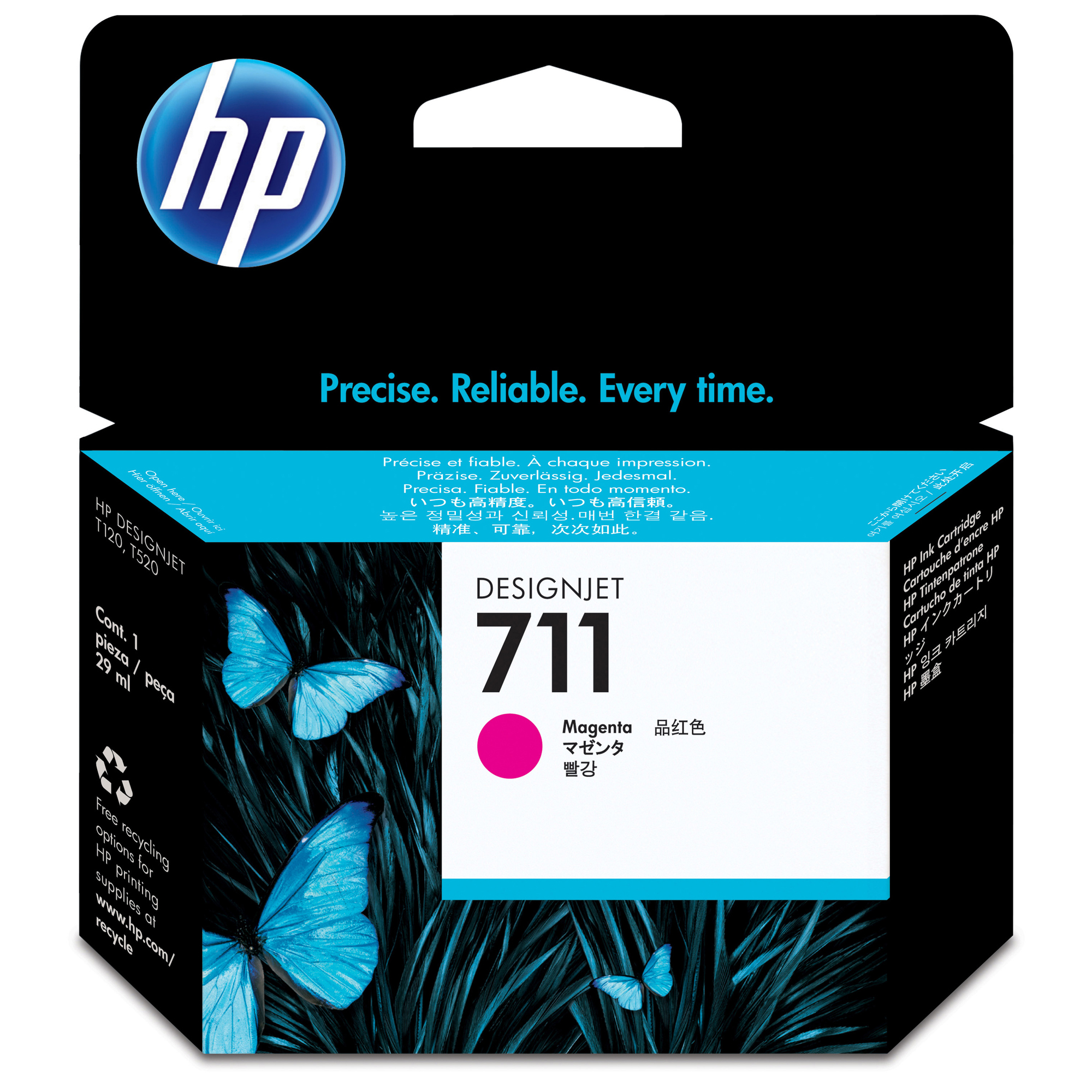 HP Cartuccia inchiostro magenta DesignJet 711, 29 ml