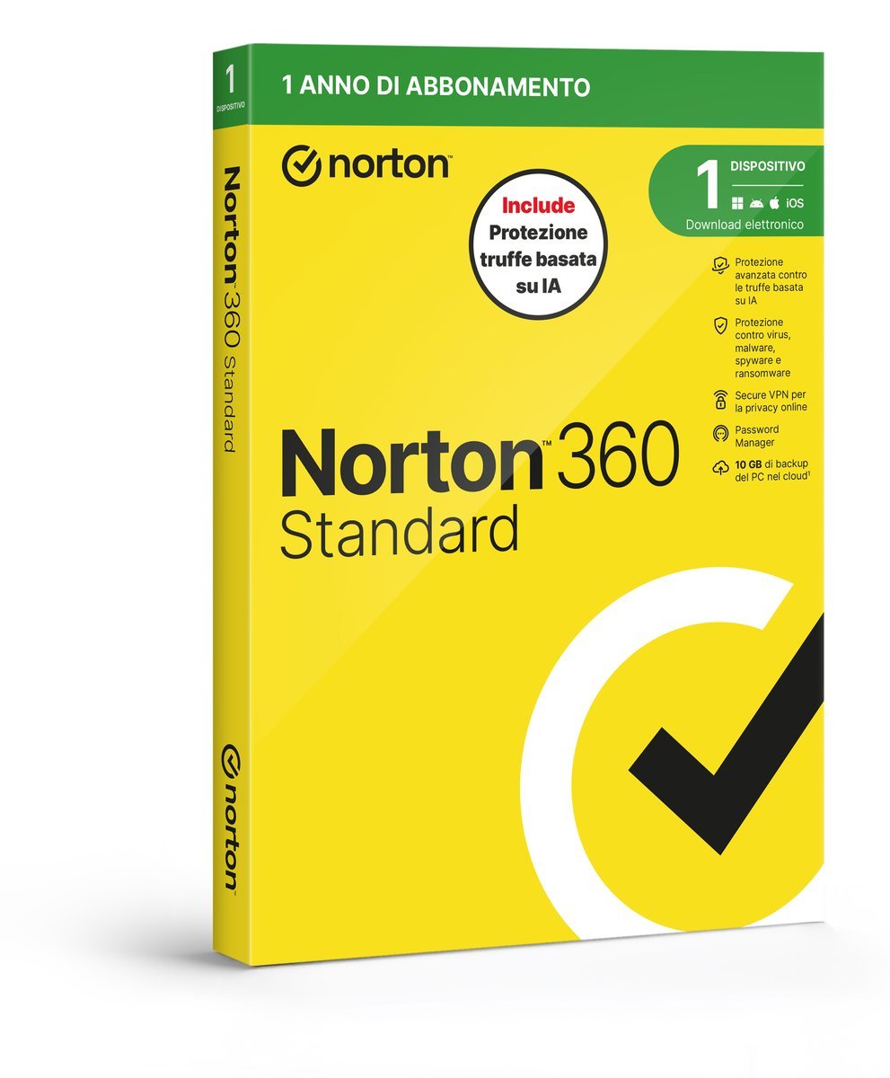 SYMANTEC NORTON 360 STANDARD 2026 - ANTITRUFFA- 1 …