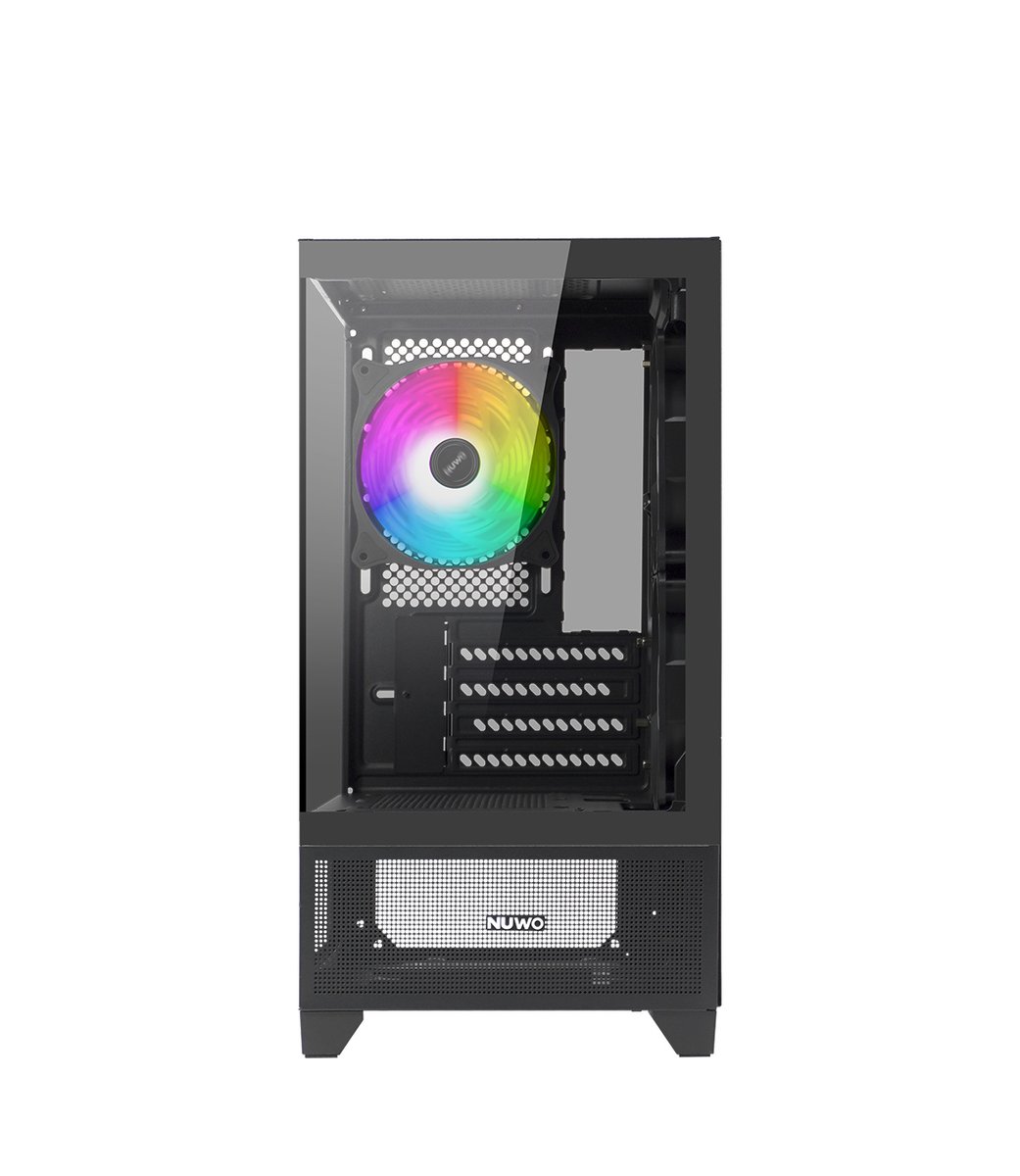 NUWO CASE MICRO-ATX CLASH CK100 NERO, 3FAN ARGB …