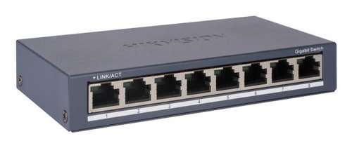 HIKVISION SWITCH 8 PORTE GIGABIT RJ45 PORTS, DESKTOP …