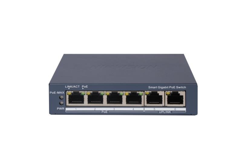HIKVISION SWITCH L2, SMART MANAGED, 4 GIGABIT RJ45 …