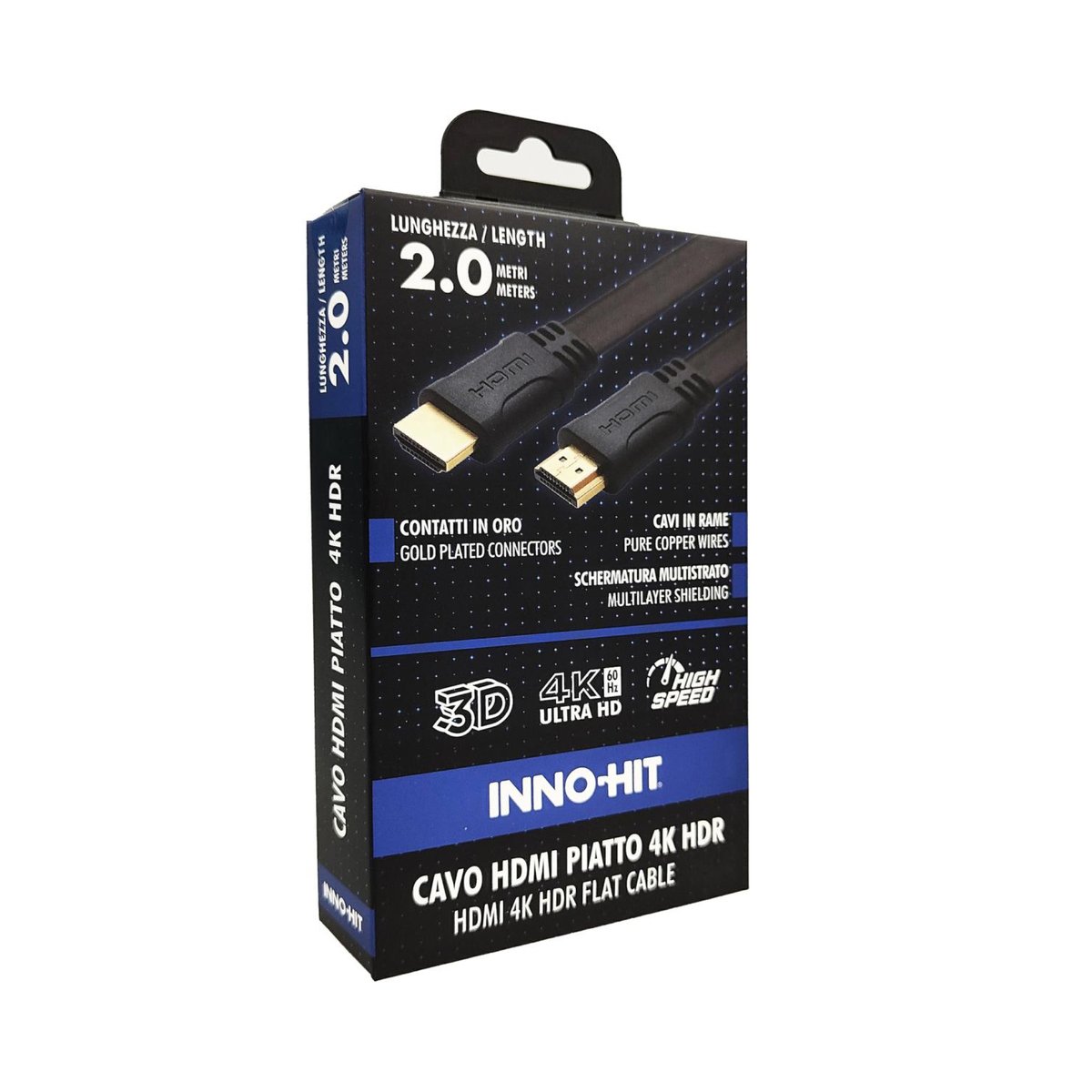 INNO HIT CAVO HDMI PIATTO 4K HDR MASCHIO-MASCHIO …