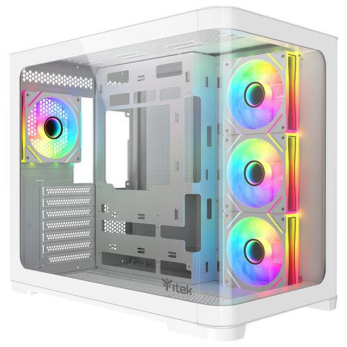 ITEK CASE DARK CAVE CURVED GAMING TOWER ATX …