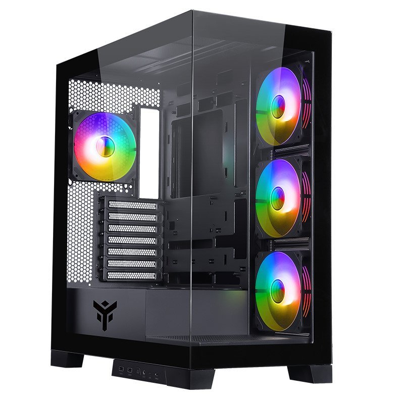 iTek Case Showbui 45B, Middle-Tower, Vetro Temperato - …