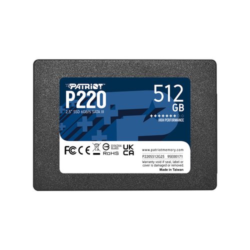 PATRIOT SSD INTERNO P220 512GB 2,5" SATA 6GB/S …