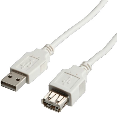SECOMP STANDARD CAVO USB2.0 CABLE, A-A, M/F, BEIGE, …