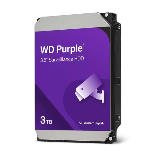 WESTERN DIGITAL PURPLE HDD 3TB INTERNO 3.5" SATA …