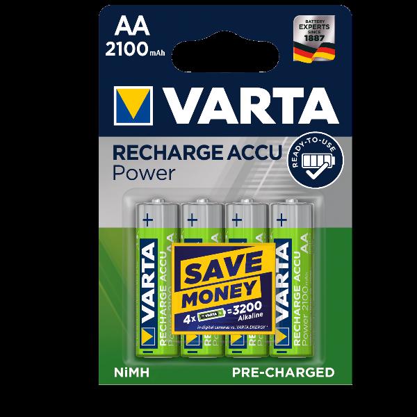 Varta - Batteria 4 x AA / HR6 - NiMH - (ricaricabili) - 2100 mAh