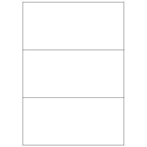 Copy Basic Megastar LP4MS - Carta - Opaca - adesivo permanente - bianco - DL (210 x 99 mm) 300 etichette (100 foglio(i) x 3) etichette