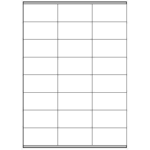 Copy Basic Megastar LP4MS - Carta - Opaca - adesivo permanente - bianco - 70 x 36 mm 2400 etichette (100 foglio(i) x 24) etichette