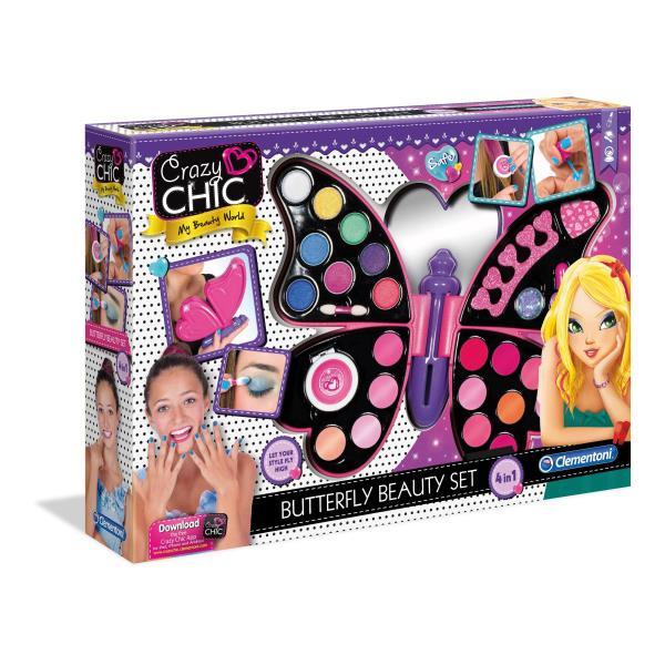Clementoni Crazy Chic Butterfly Beauty - Set di cosmetici per bambini