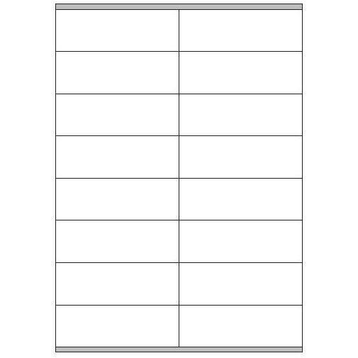 Copy Basic Megastar LP4MS - Carta - Opaca - adesivo permanente - bianco - 105 x 36 mm 1600 etichette (100 foglio(i) x 16) etichette