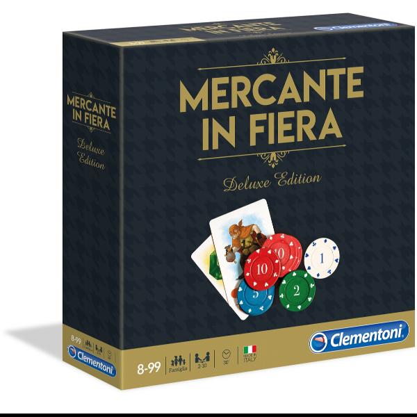 Clementoni - Edizione deluxe Mercante in fiera - gioco da tavola