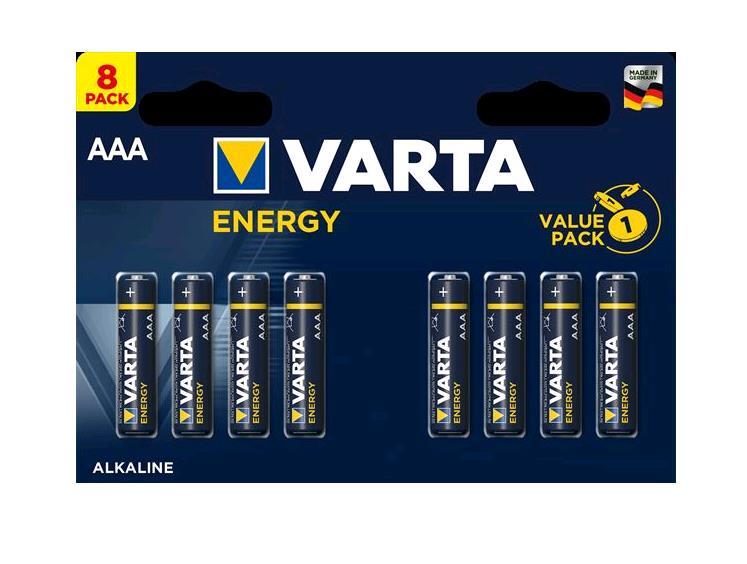 Varta Energy 4103 - Double Blister - Batteria 8 x AAA - Alcalina