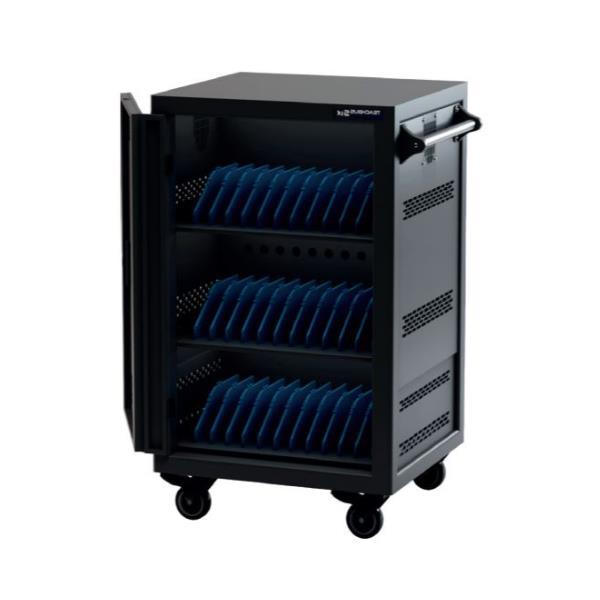 Wacebo Europe TeachBus Six - Carrello carica e gestione - per 36 tablet / notebook - bloccabile - plastica ABS, metallo ABS - uscita: 100-240 V c.a. V
