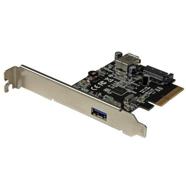 StarTech.com Scheda USB 3.1 a 2-porte (10Gbps) - USB-A, 1x esterna, 1x interna - PCIe - Adattatore USB - PCIe x4 profilo basso - USB 3.1 x 2 - per P/N: USB312SAT3, USB31C2SAT3