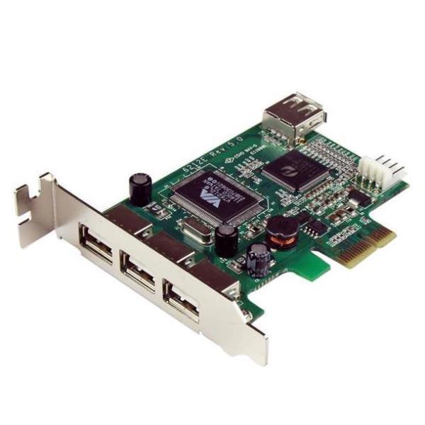 StarTech.com Scheda Pci Express basso prfilo con 4 porte USB 2.0 ad high speed - Adattatore USB - PCIe profilo basso - USB, USB 2.0 - 4 porte - per P/N: ST4200MINI2