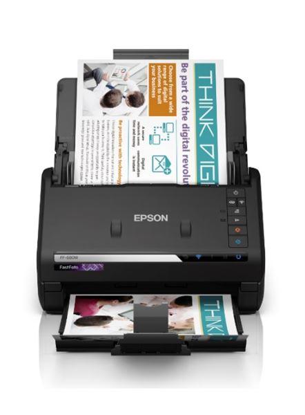 Epson FastFoto FF-680W - Scanner documenti - Sensore di immagine a contatto (CIS) - Duplex - A4 - 600 dpi x 600 dpi - fino a 45 ppm (mono) / fino a 45 ppm (colore) - ADF (Alimentatore automatico documenti) (100 fogli) - USB 3.0, Wi-Fi(n)
