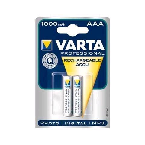 Varta Professional Photo Accu - Batteria 2 x AAA - NiMH - (ricaricabili) - 1000 mAh