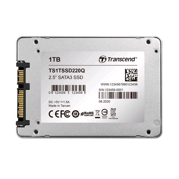 Transcend SSD220Q - SSD - 1 TB - interno - 2.5" - SATA 6Gb/s